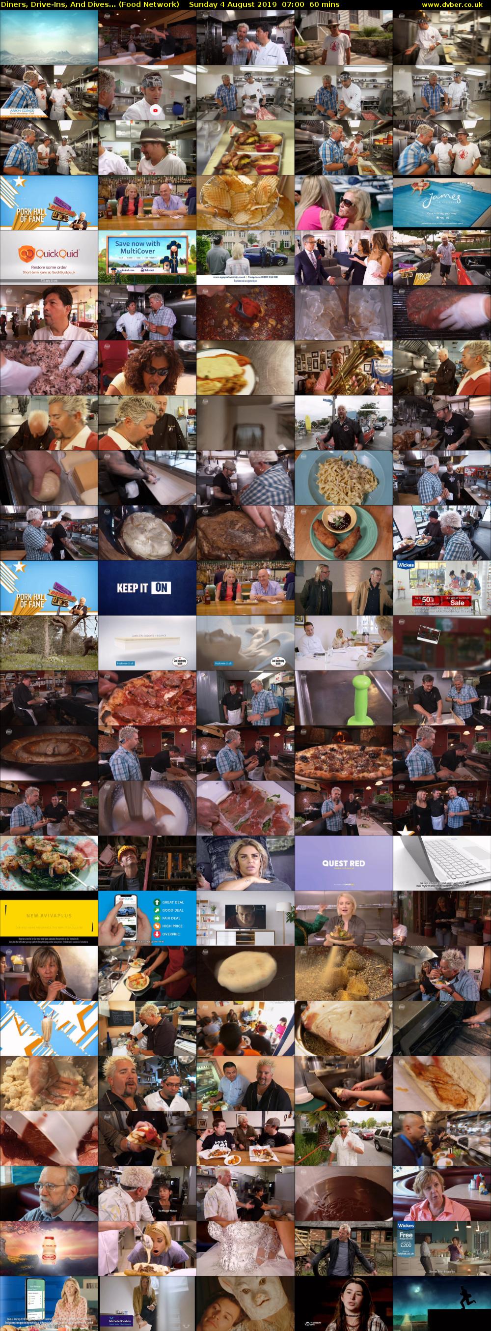 Diners, Drive-Ins, And Dives... (Food Network) Sunday 4 August 2019 07:00 - 08:00