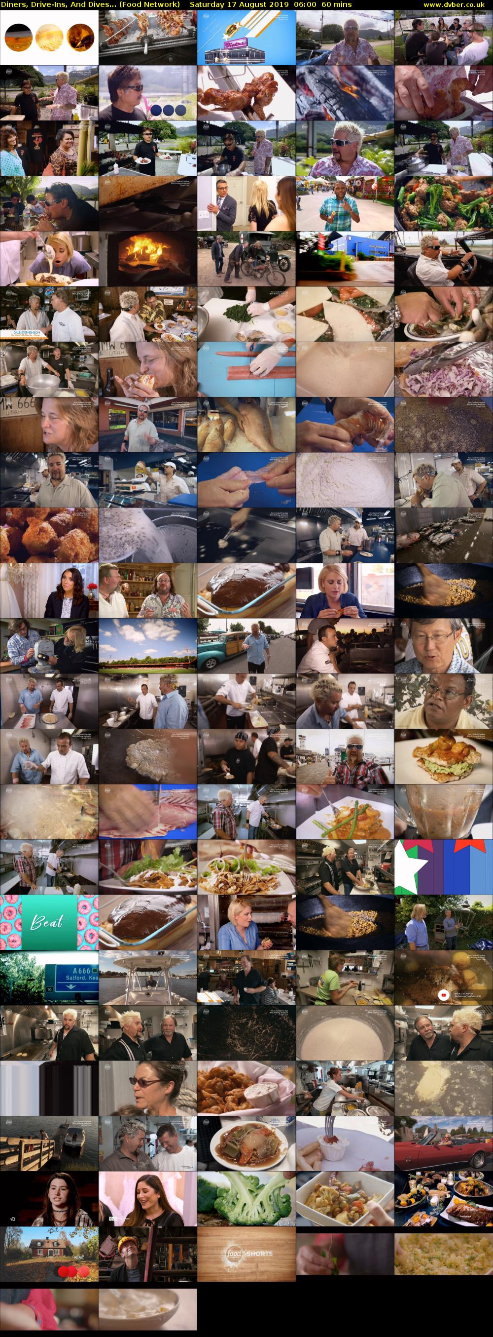 Diners, Drive-Ins, And Dives... (Food Network) Saturday 17 August 2019 06:00 - 07:00