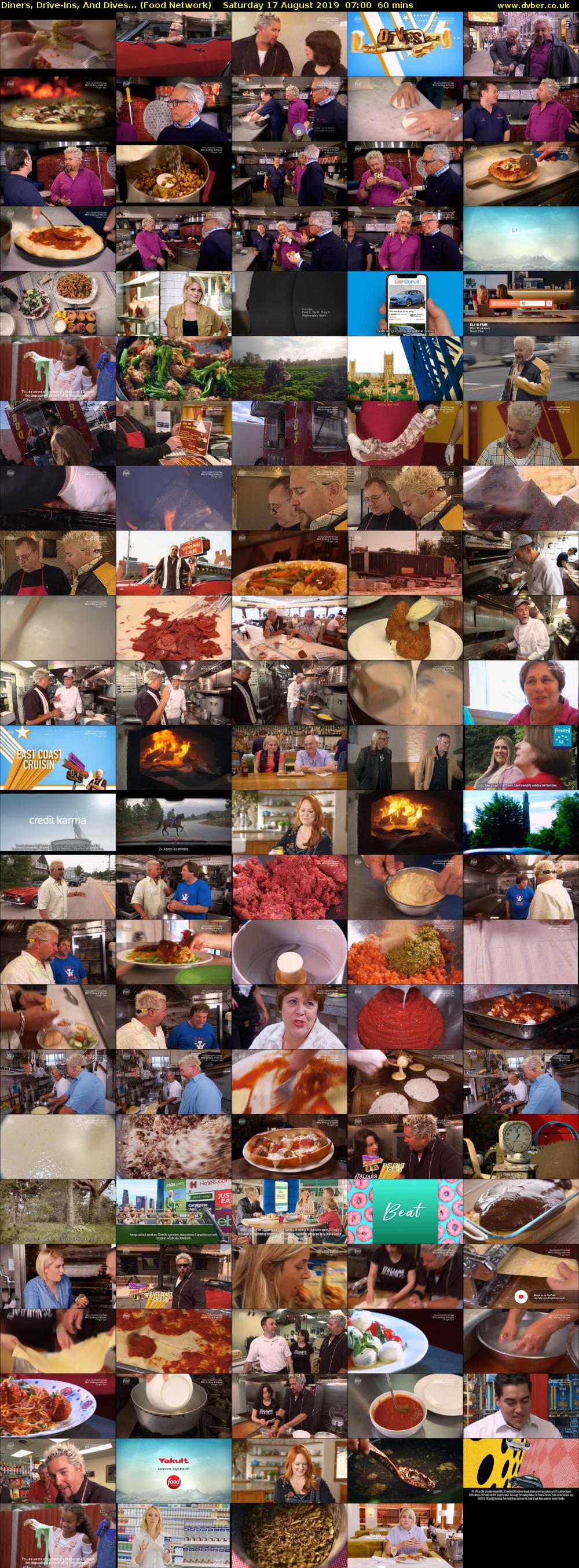Diners, Drive-Ins, And Dives... (Food Network) Saturday 17 August 2019 07:00 - 08:00