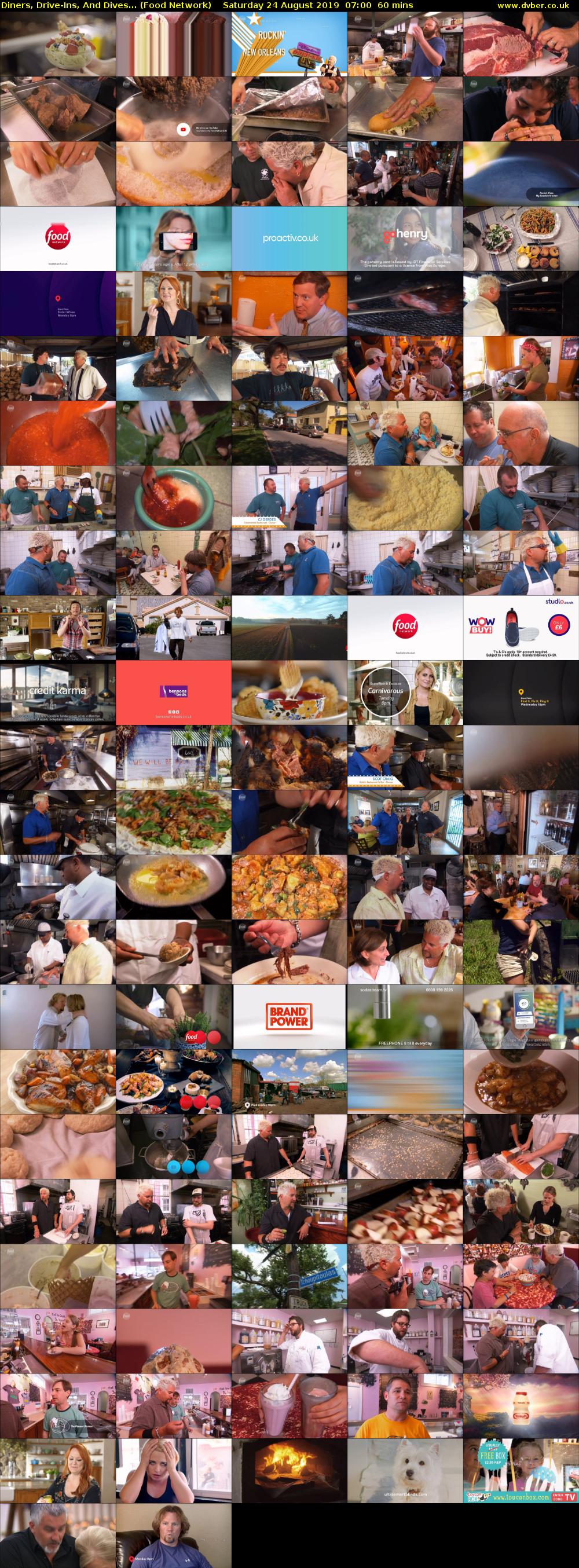 Diners, Drive-Ins, And Dives... (Food Network) Saturday 24 August 2019 07:00 - 08:00