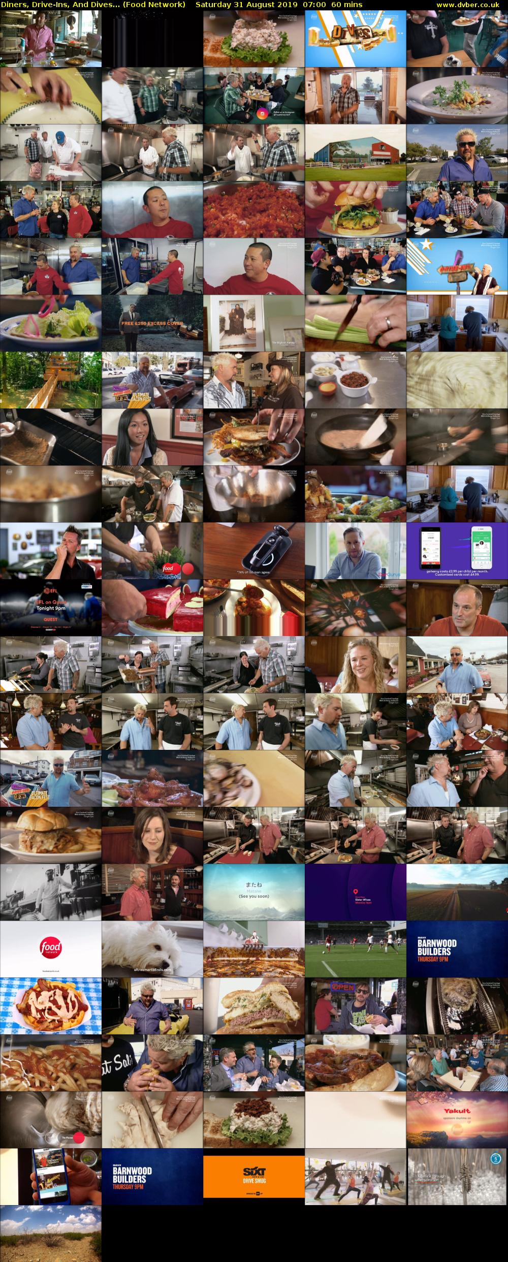 Diners, Drive-Ins, And Dives... (Food Network) Saturday 31 August 2019 07:00 - 08:00