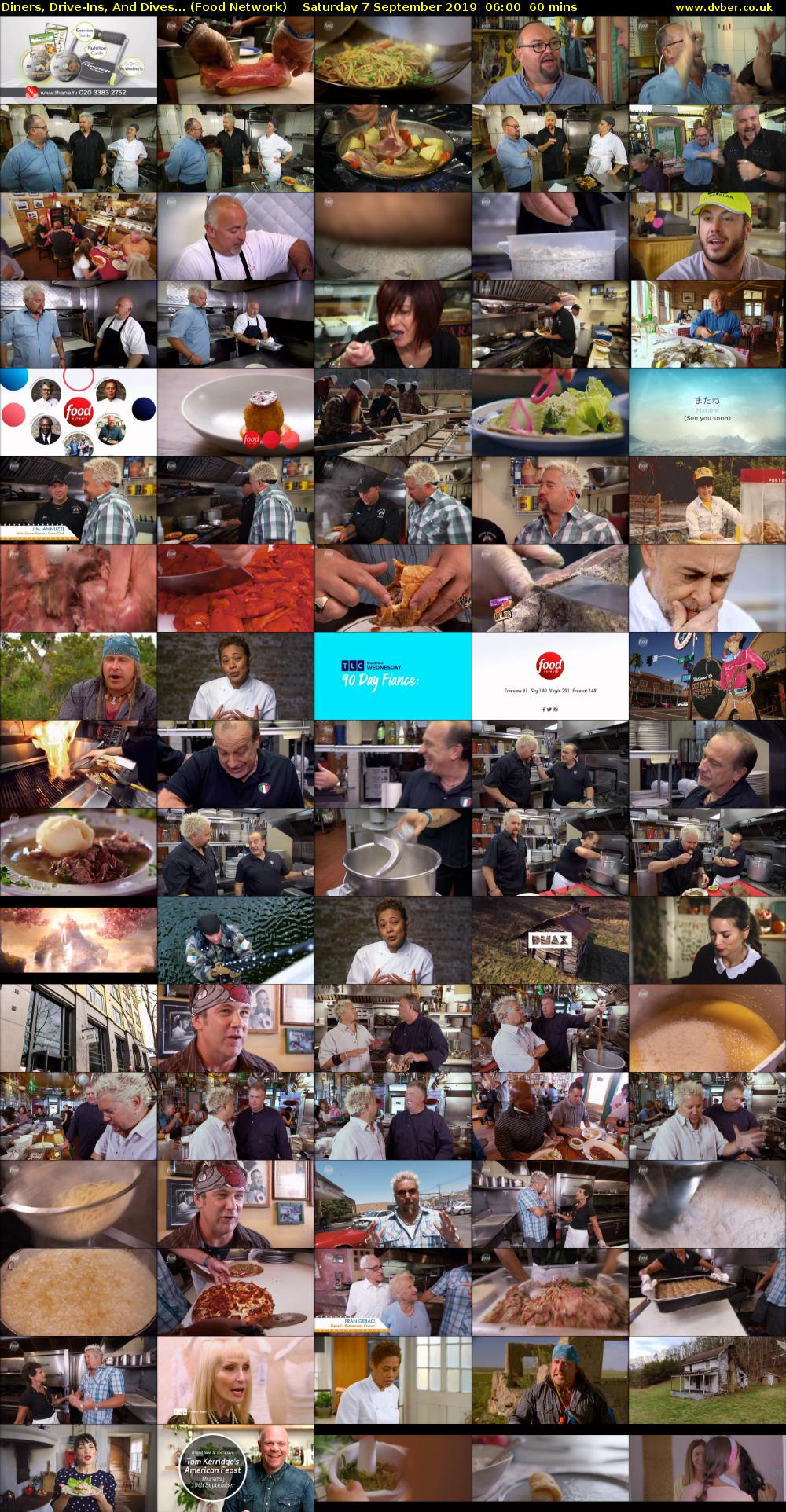 Diners, Drive-Ins, And Dives... (Food Network) Saturday 7 September 2019 06:00 - 07:00