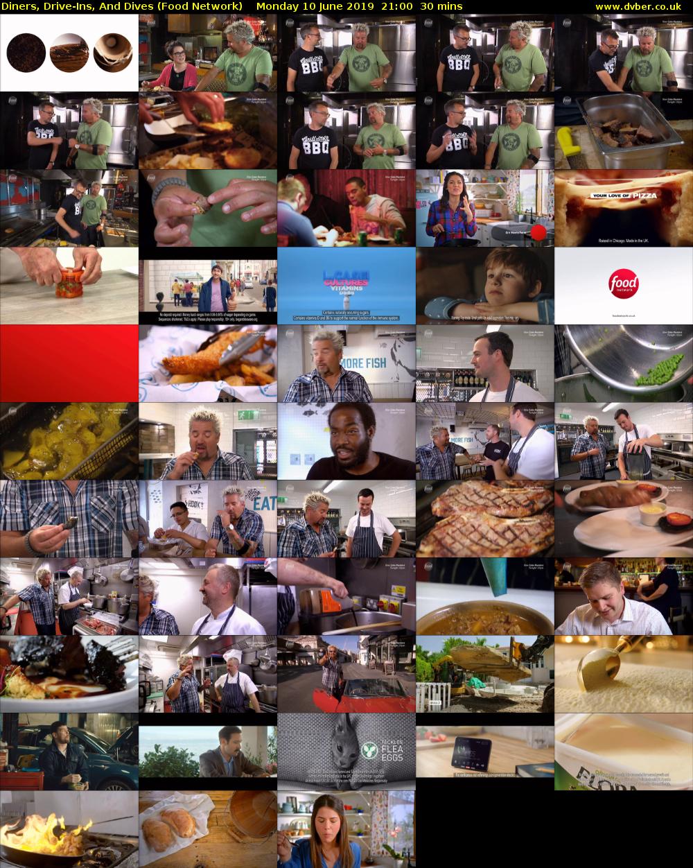 Diners, Drive-Ins, And Dives (Food Network) Monday 10 June 2019 21:00 - 21:30