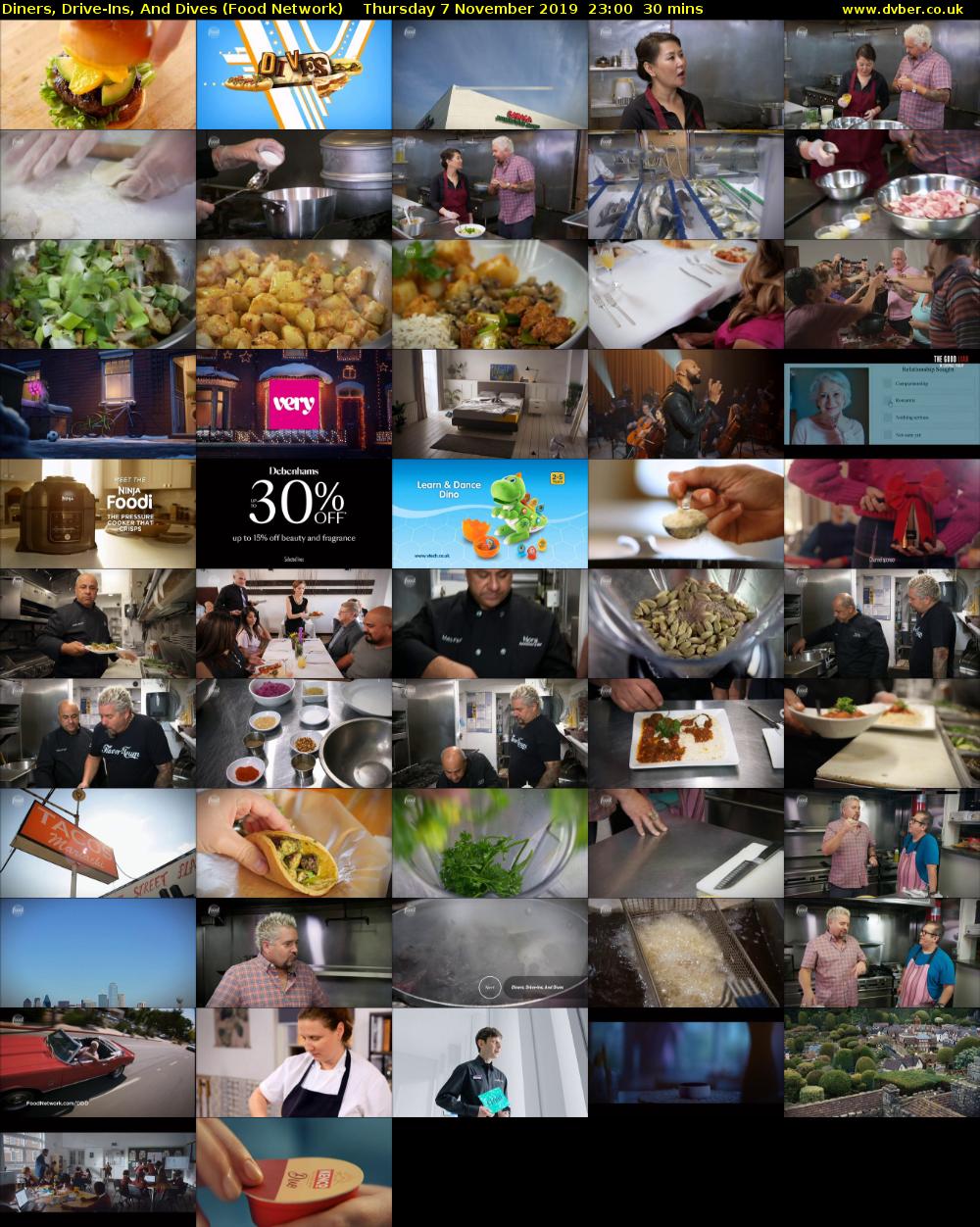 Diners, Drive-Ins, And Dives (Food Network) Thursday 7 November 2019 23:00 - 23:30