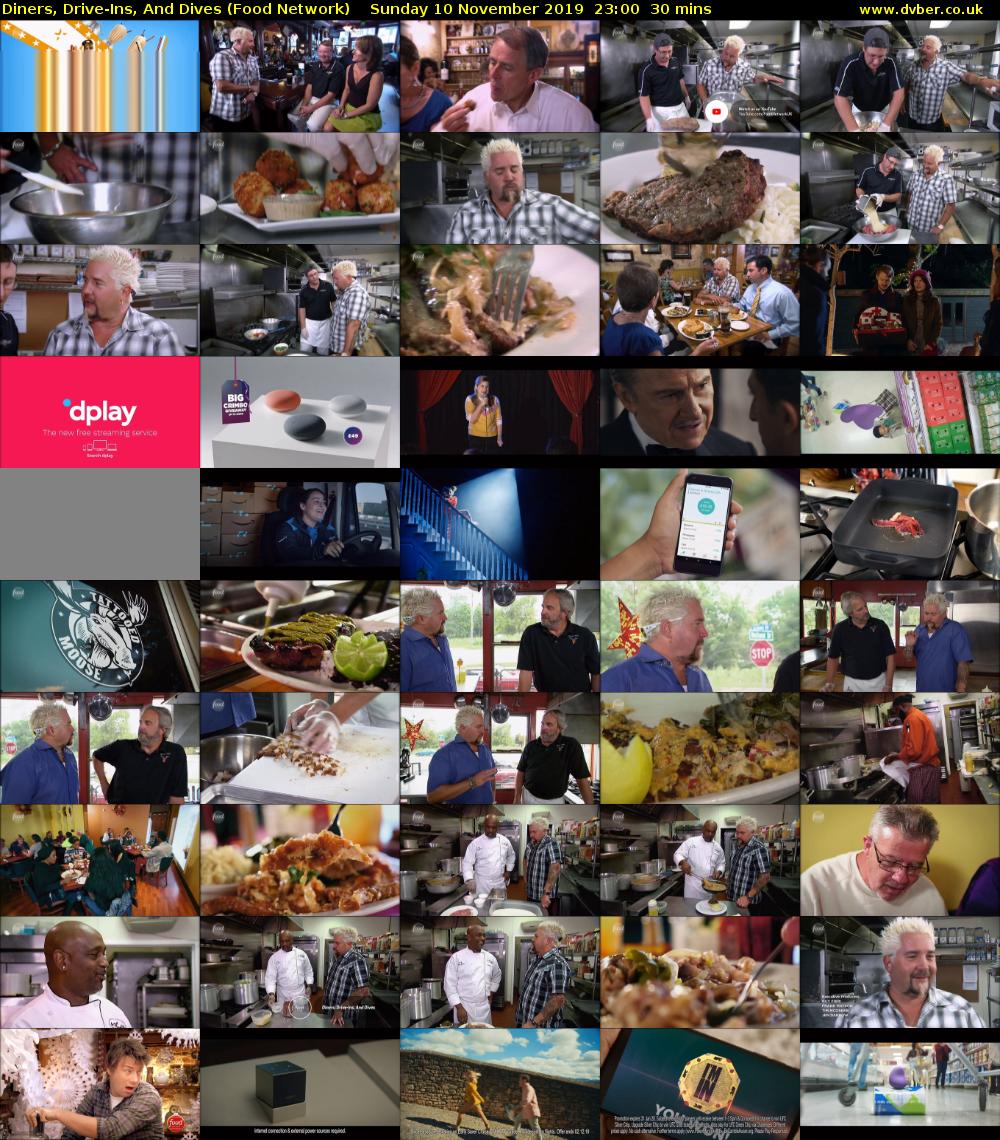 Diners, Drive-Ins, And Dives (Food Network) Sunday 10 November 2019 23:00 - 23:30