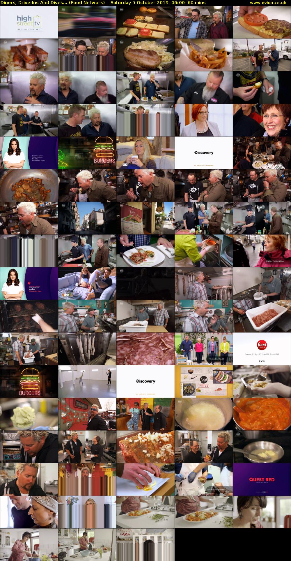 Diners, Drive-Ins And Dives... (Food Network) Saturday 5 October 2019 06:00 - 07:00