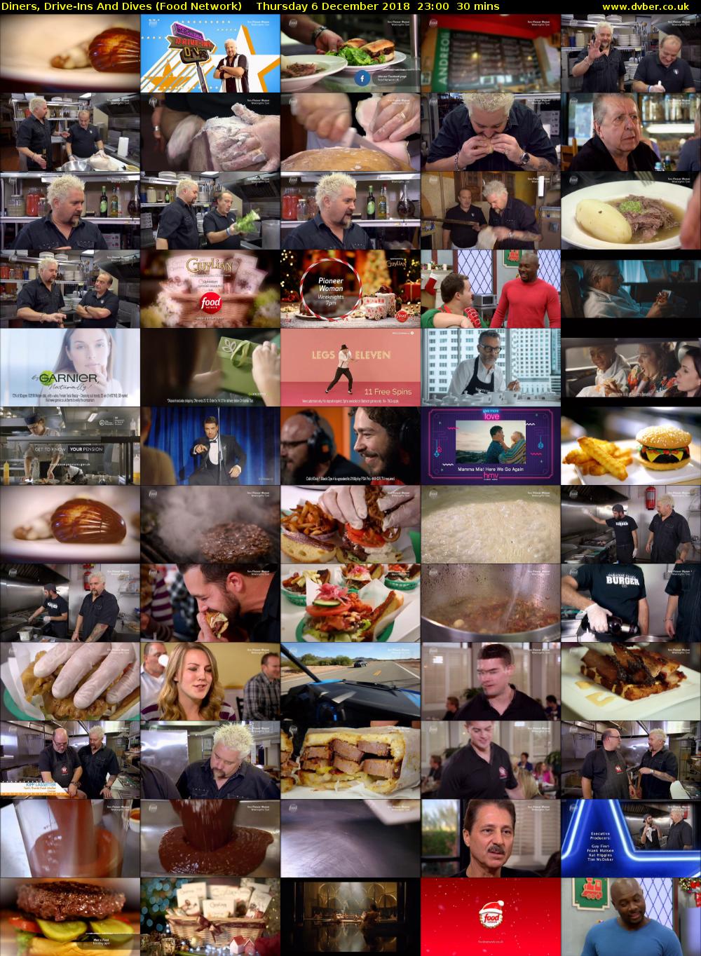 Diners, Drive-Ins And Dives (Food Network) Thursday 6 December 2018 23:00 - 23:30