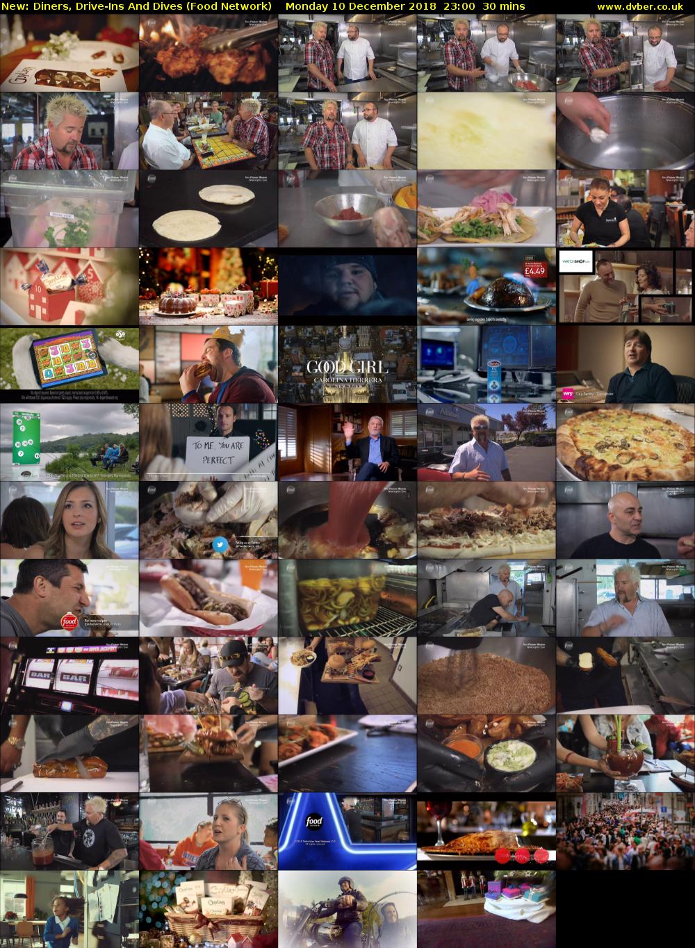 Diners, Drive-Ins And Dives (Food Network) Monday 10 December 2018 23:00 - 23:30