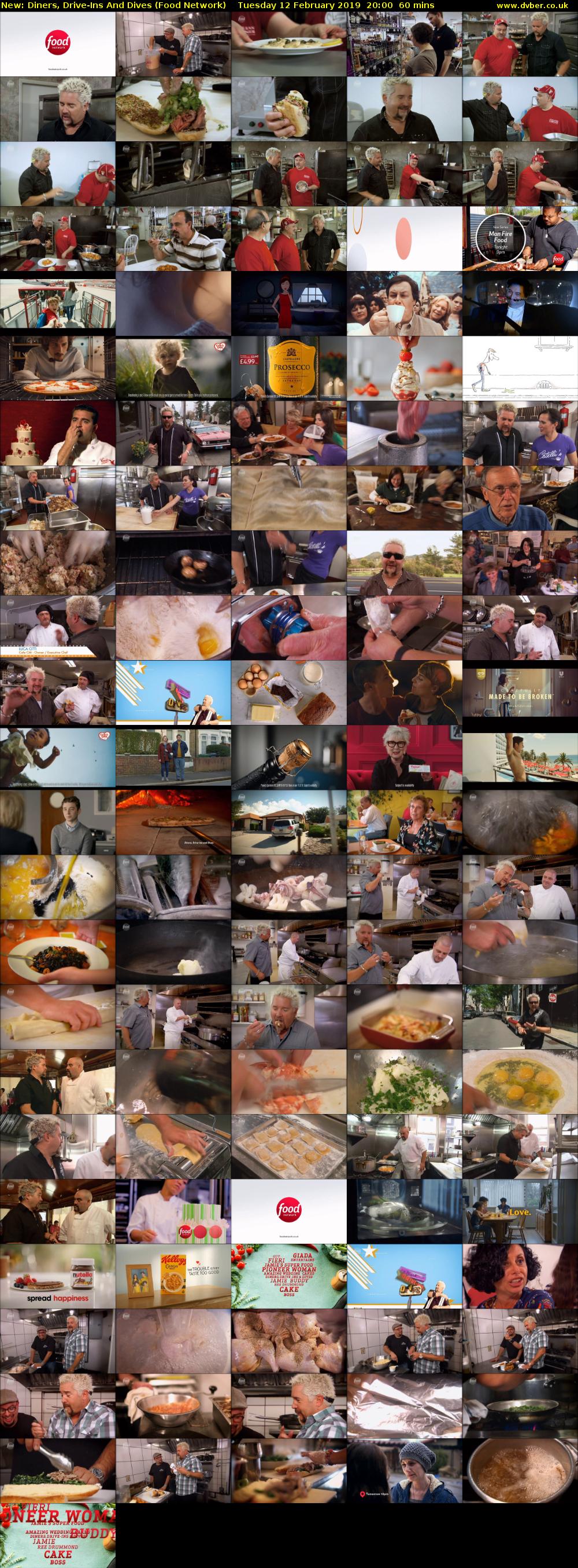 Diners, Drive-Ins And Dives (Food Network) Tuesday 12 February 2019 20:00 - 21:00