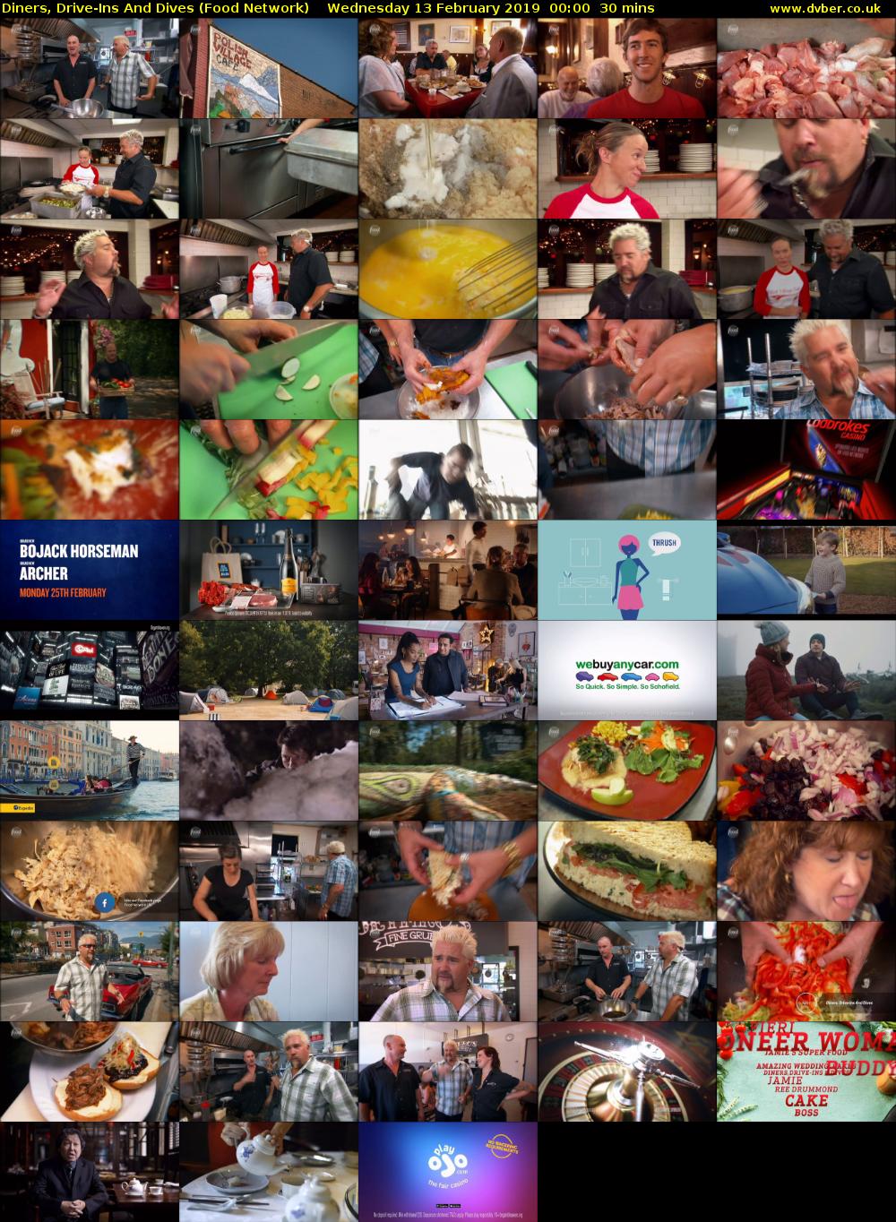 Diners, Drive-Ins And Dives (Food Network) Wednesday 13 February 2019 00:00 - 00:30