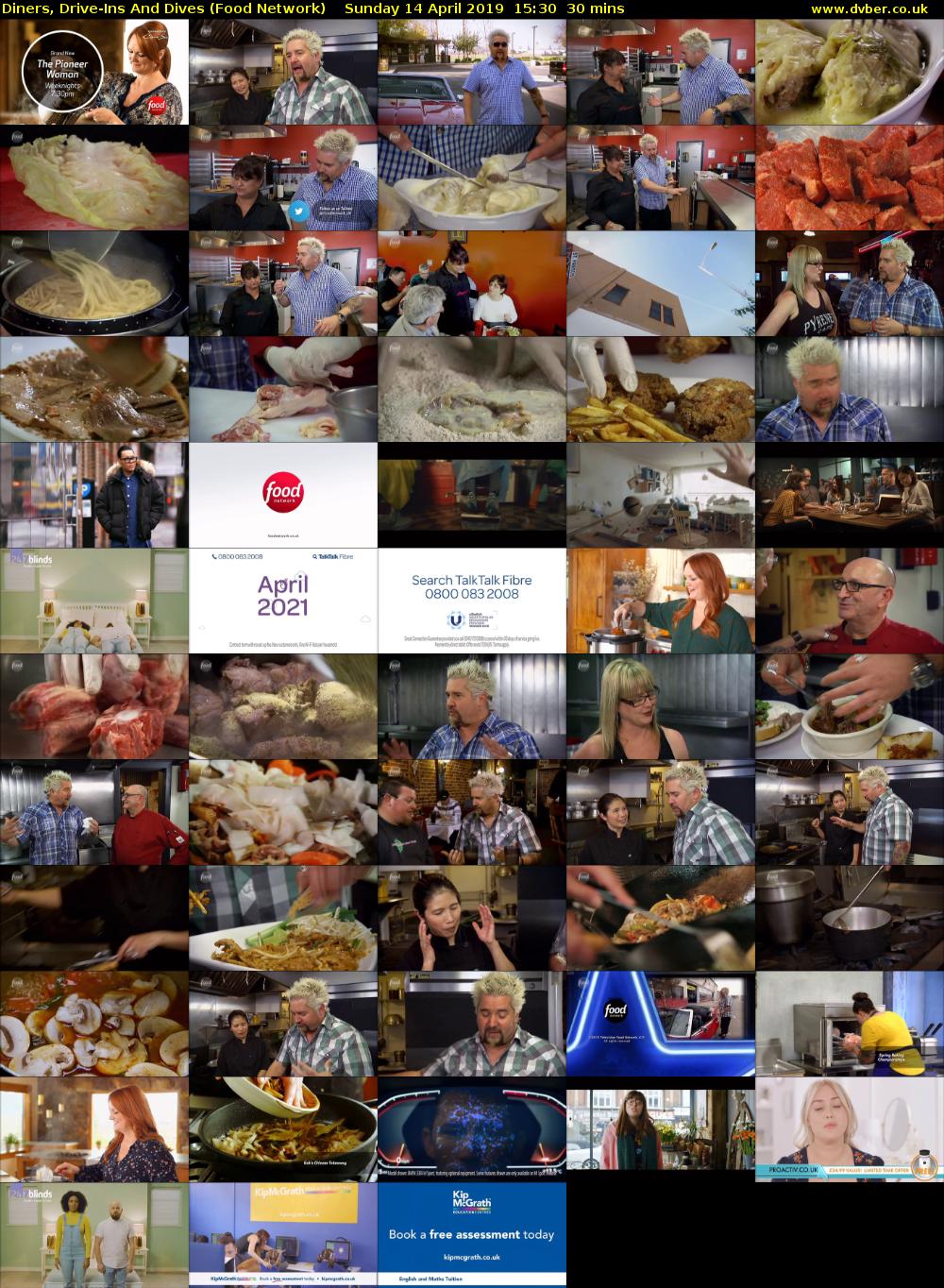 Diners, Drive-Ins And Dives (Food Network) Sunday 14 April 2019 15:30 - 16:00