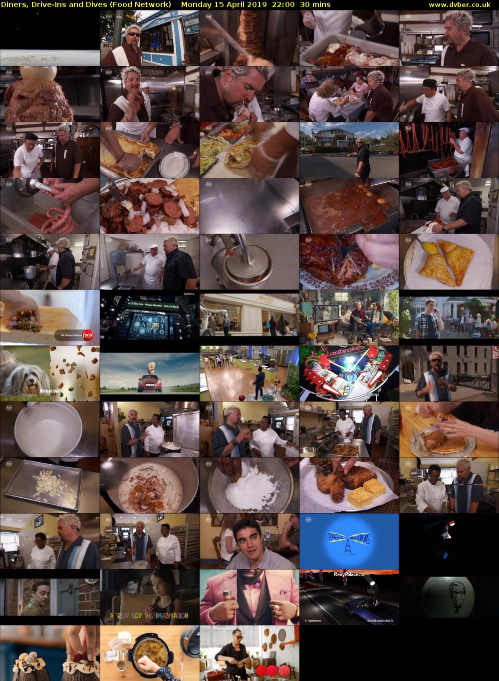 Diners, Drive-Ins And Dives (Food Network) Monday 15 April 2019 22:00 - 22:30