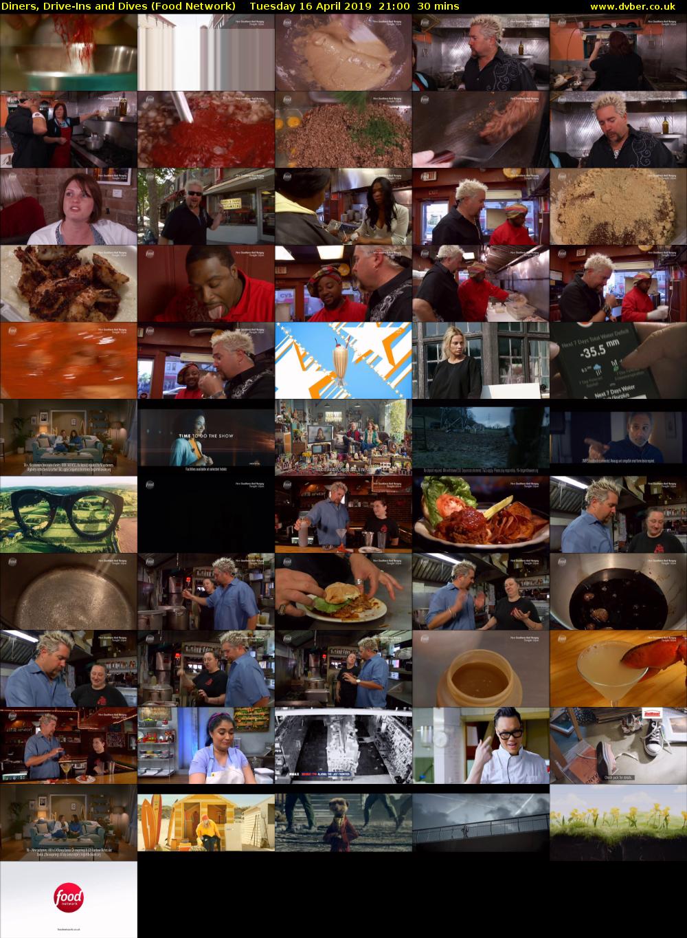 Diners, Drive-Ins And Dives (Food Network) Tuesday 16 April 2019 21:00 - 21:30