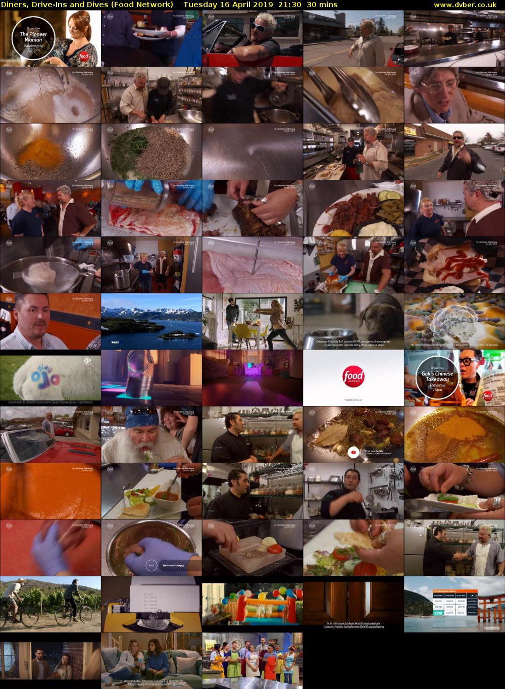 Diners, Drive-Ins And Dives (Food Network) Tuesday 16 April 2019 21:30 - 22:00