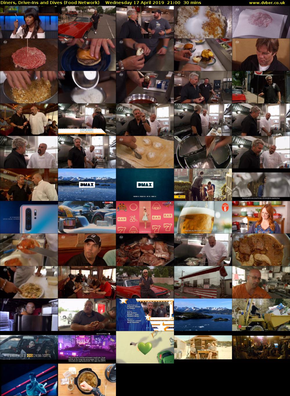 Diners, Drive-Ins And Dives (Food Network) Wednesday 17 April 2019 21:00 - 21:30