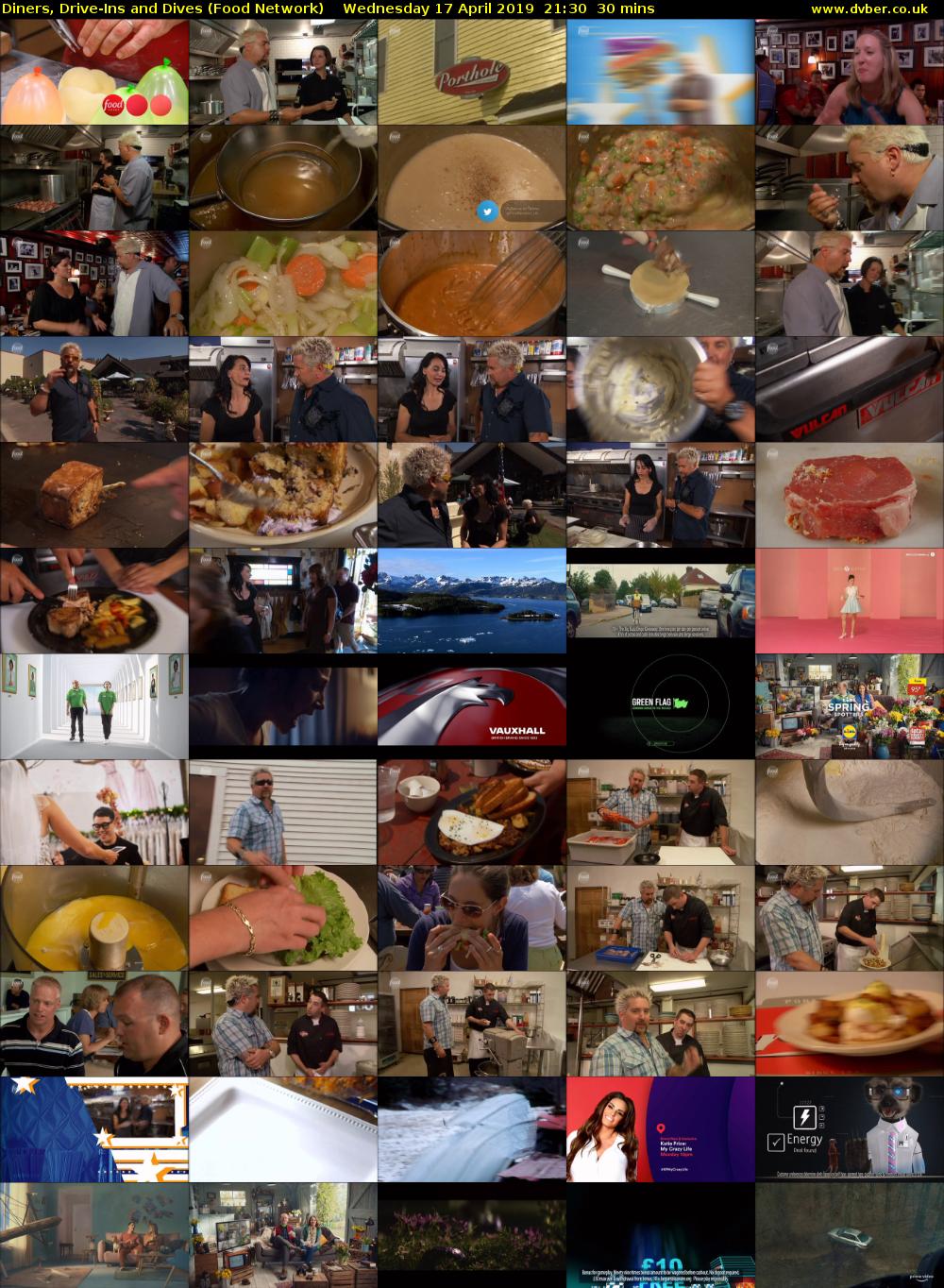 Diners, Drive-Ins And Dives (Food Network) Wednesday 17 April 2019 21:30 - 22:00