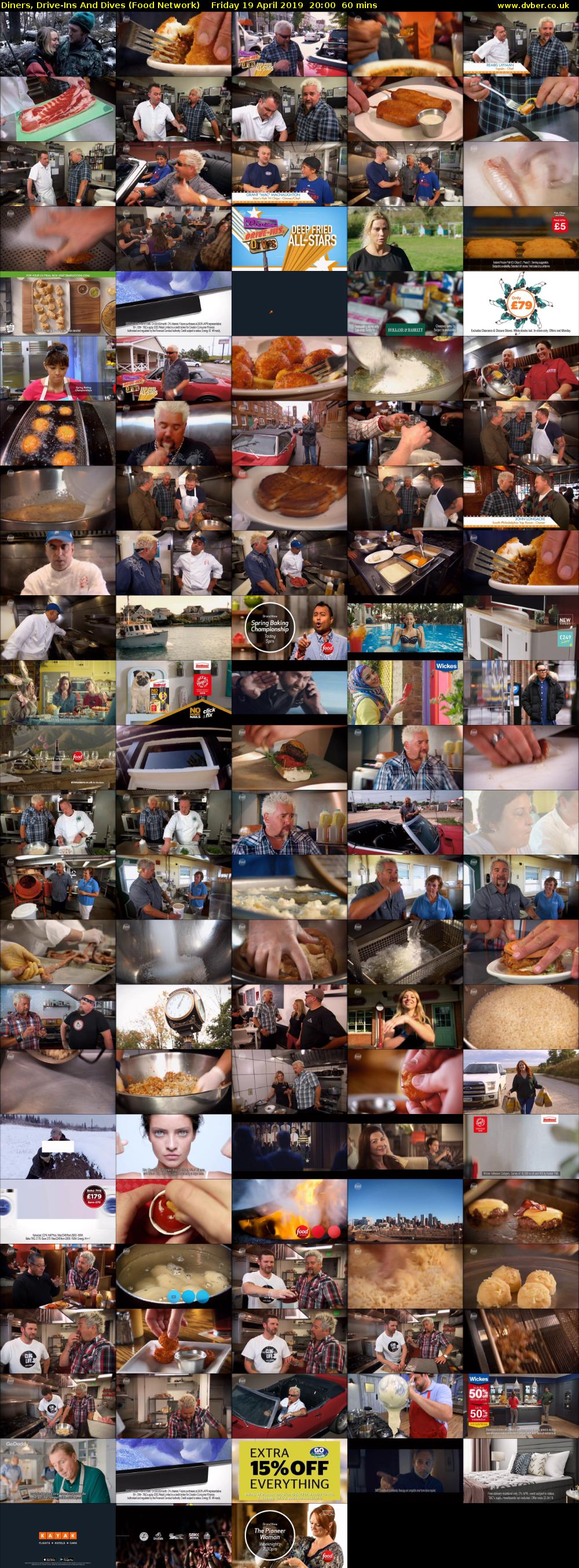 Diners, Drive-Ins And Dives (Food Network) Friday 19 April 2019 20:00 - 21:00