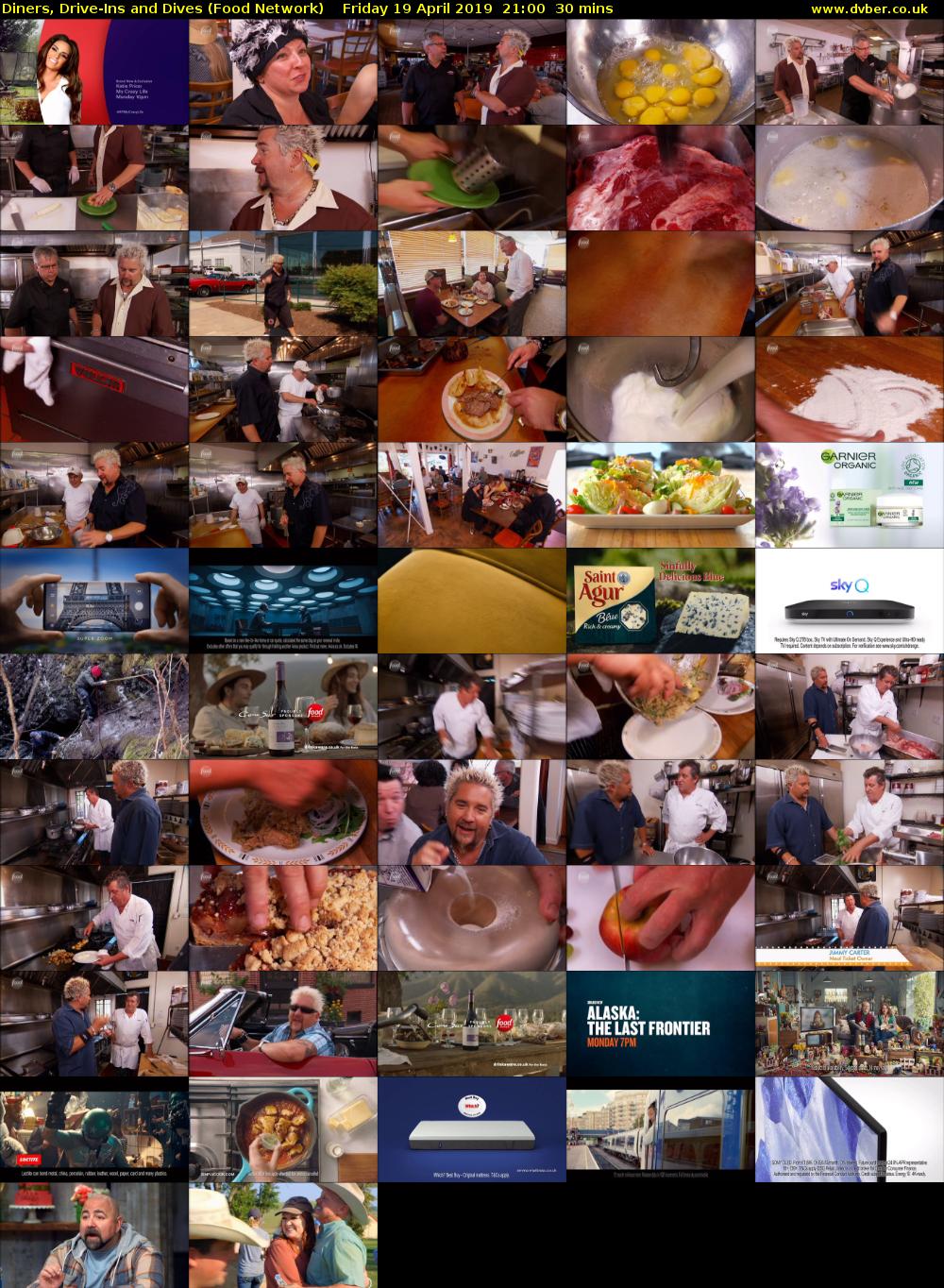 Diners, Drive-Ins And Dives (Food Network) Friday 19 April 2019 21:00 - 21:30