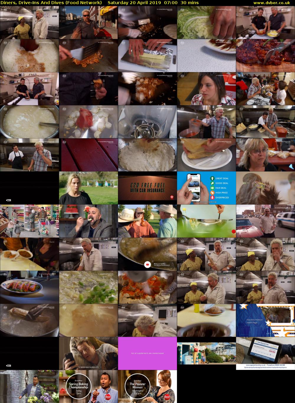 Diners, Drive-Ins And Dives (Food Network) Saturday 20 April 2019 07:00 - 07:30