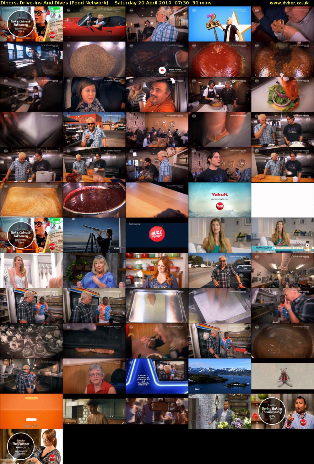 Diners, Drive-Ins And Dives (Food Network) Saturday 20 April 2019 07:30 - 08:00
