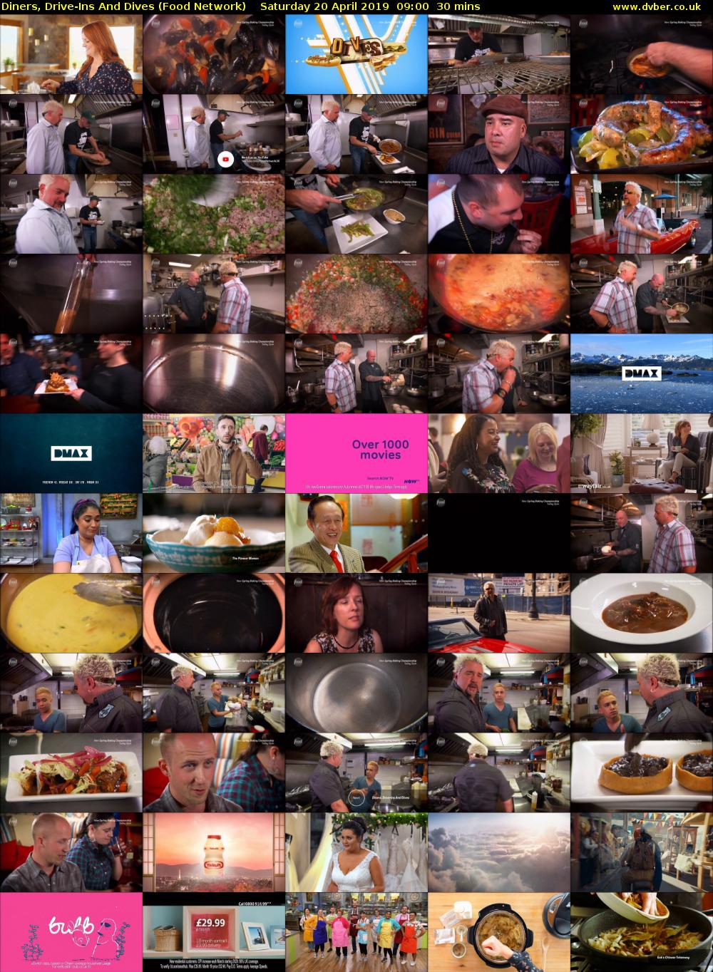 Diners, Drive-Ins And Dives (Food Network) Saturday 20 April 2019 09:00 - 09:30