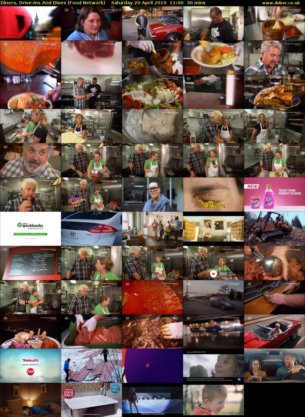 Diners, Drive-Ins And Dives (Food Network) Saturday 20 April 2019 11:00 - 11:30