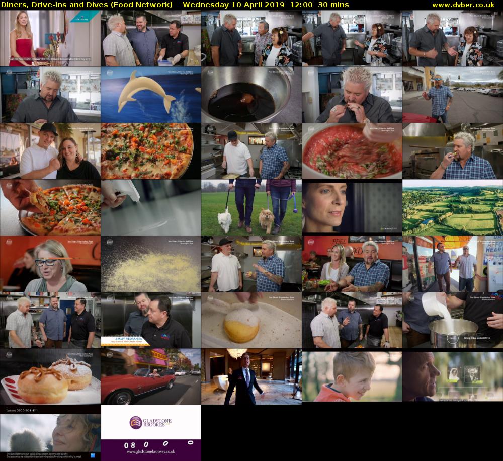 Diners, Drive-Ins and Dives (Food Network) Wednesday 10 April 2019 12:00 - 12:30