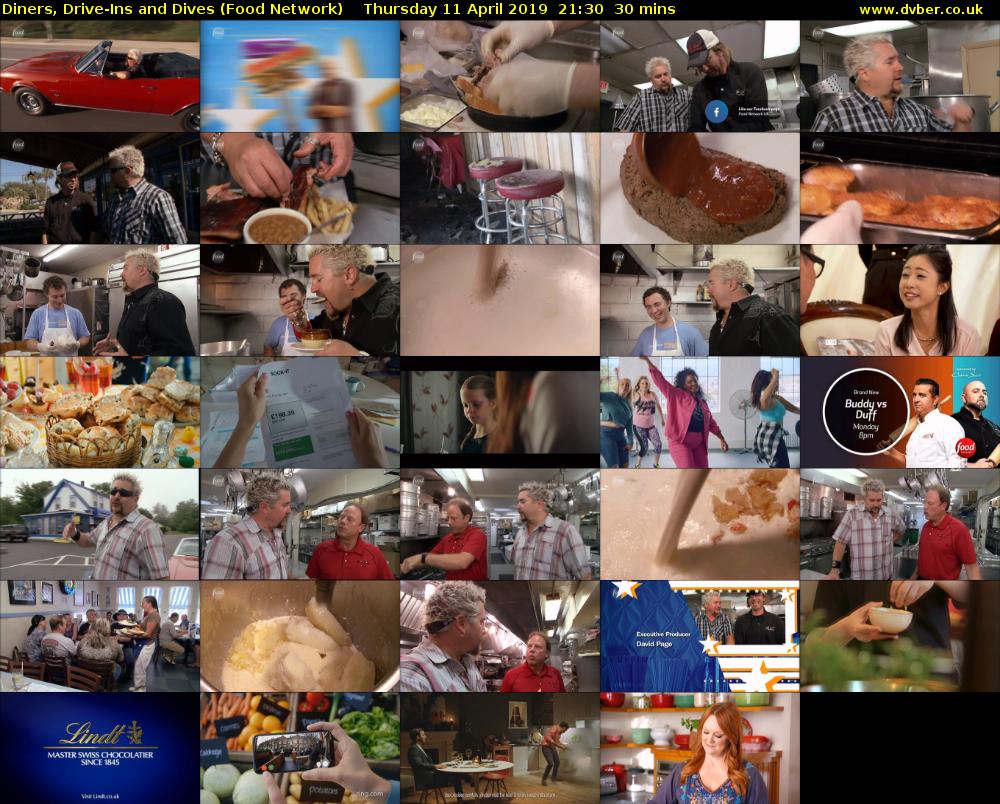 Diners, Drive-Ins and Dives (Food Network) Thursday 11 April 2019 21:30 - 22:00
