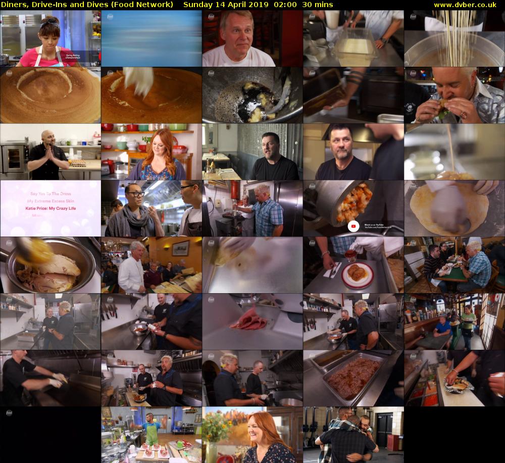 Diners, Drive-Ins and Dives (Food Network) Sunday 14 April 2019 02:00 - 02:30