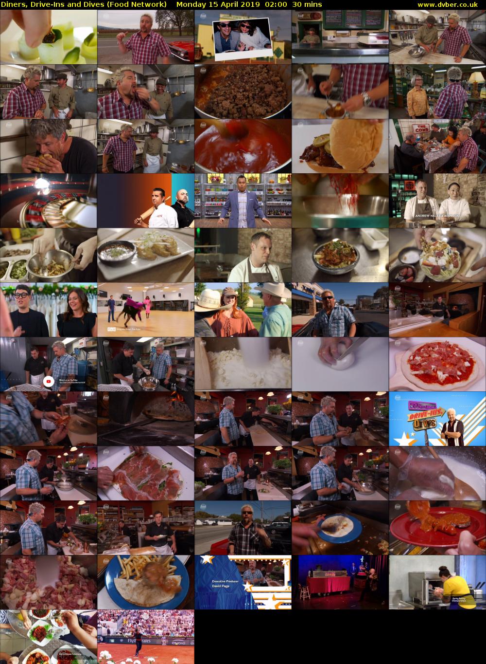 Diners, Drive-Ins and Dives (Food Network) Monday 15 April 2019 02:00 - 02:30