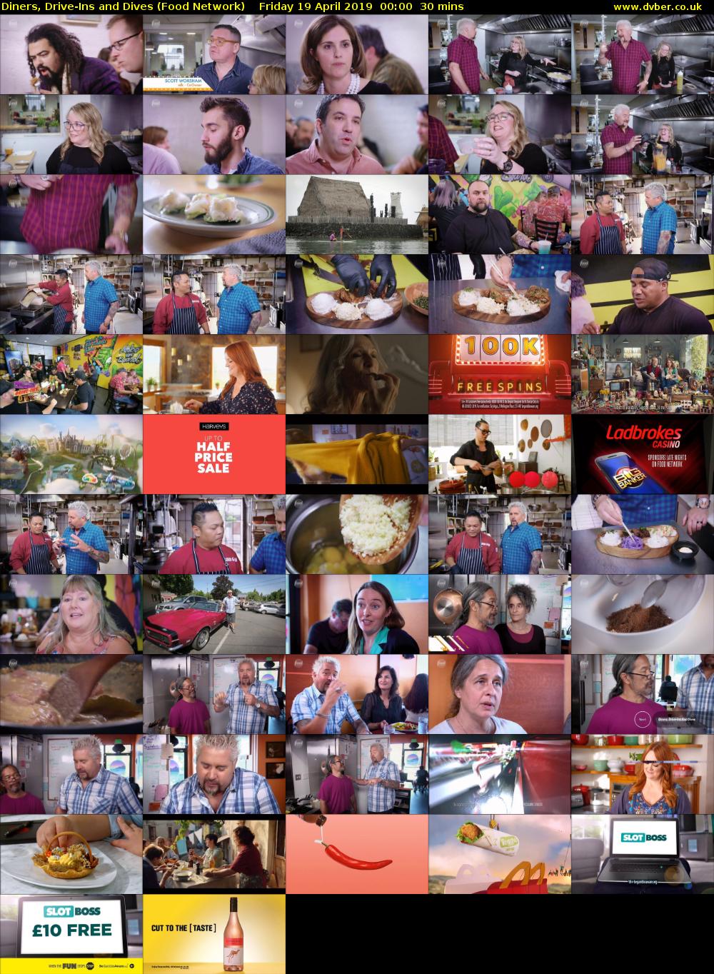 Diners, Drive-Ins and Dives (Food Network) Friday 19 April 2019 00:00 - 00:30