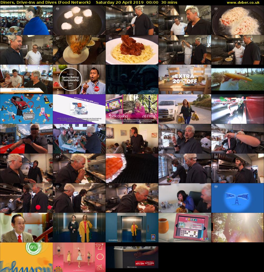 Diners, Drive-Ins and Dives (Food Network) Saturday 20 April 2019 00:00 - 00:30
