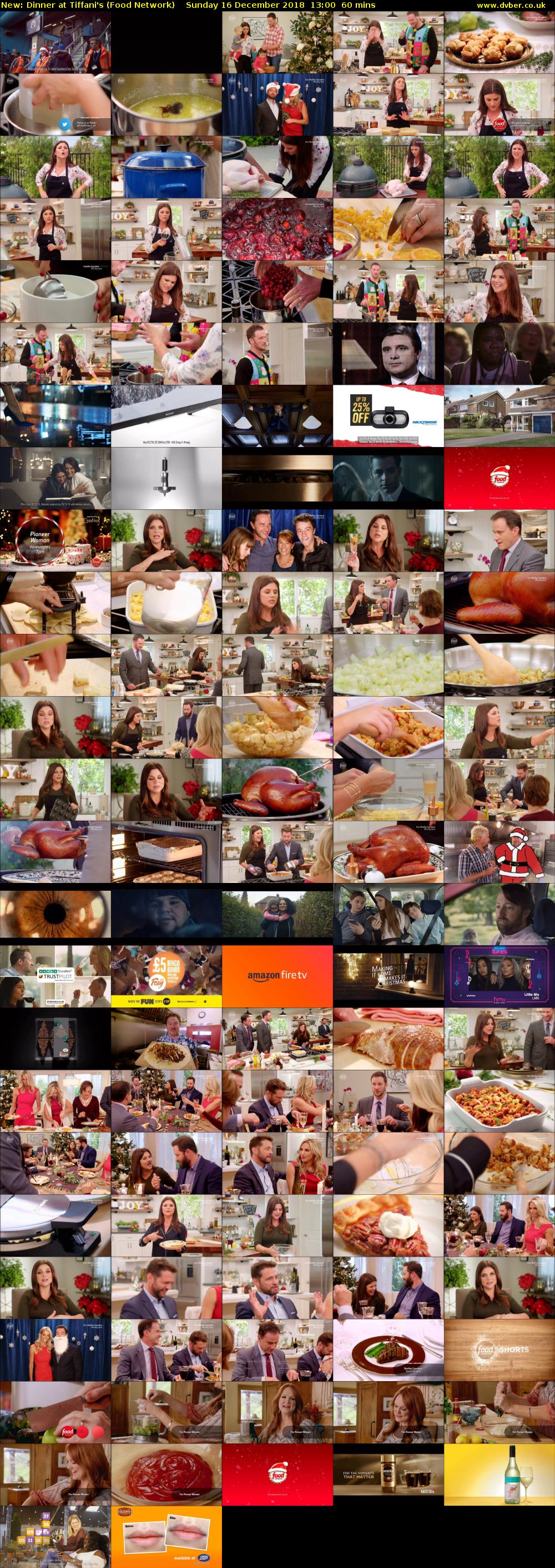 Dinner at Tiffani's (Food Network) Sunday 16 December 2018 13:00 - 14:00