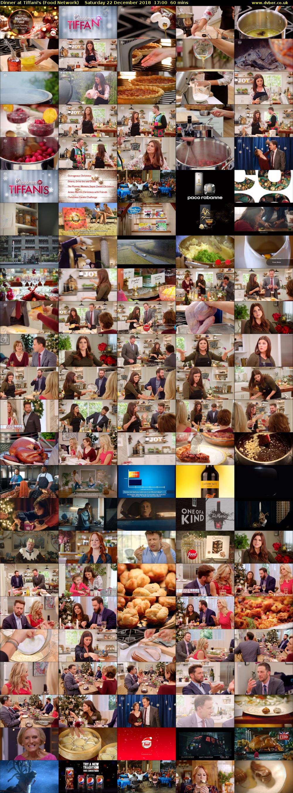Dinner at Tiffani's (Food Network) Saturday 22 December 2018 17:00 - 18:00