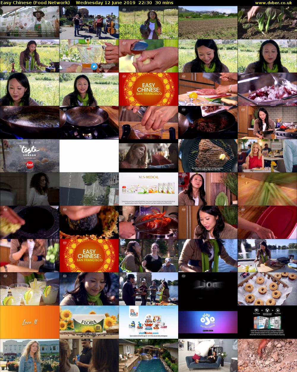 Easy Chinese (Food Network) Wednesday 12 June 2019 22:30 - 23:00