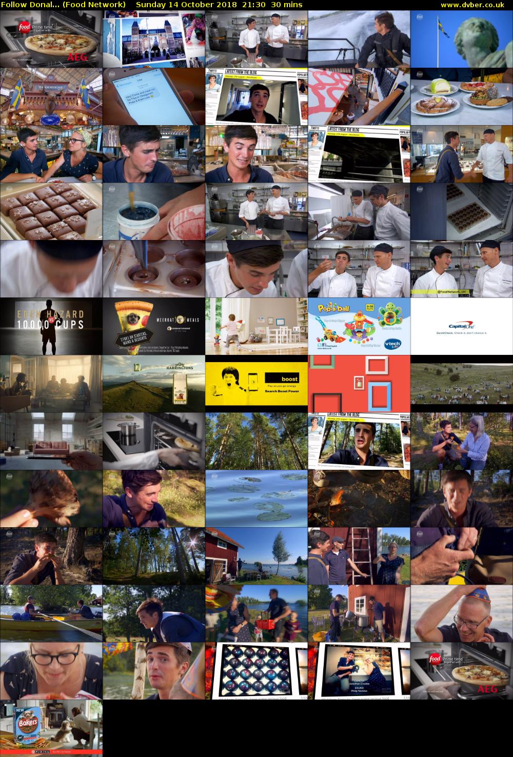 Follow Donal... (Food Network) Sunday 14 October 2018 21:30 - 22:00