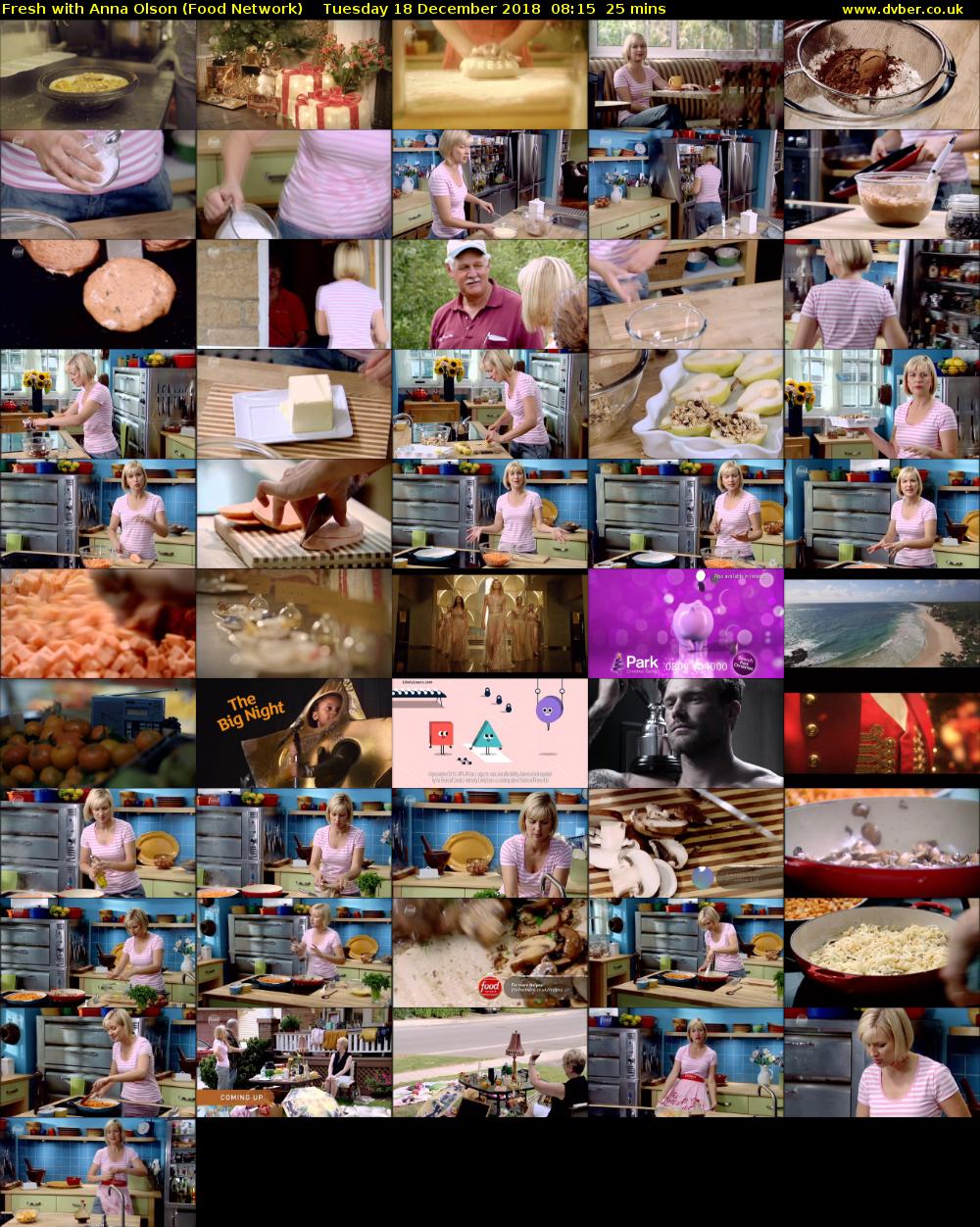Fresh with Anna Olson (Food Network) Tuesday 18 December 2018 08:15 - 08:40