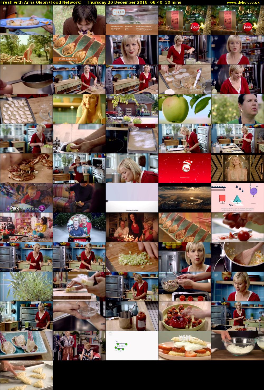 Fresh with Anna Olson (Food Network) Thursday 20 December 2018 08:40 - 09:10