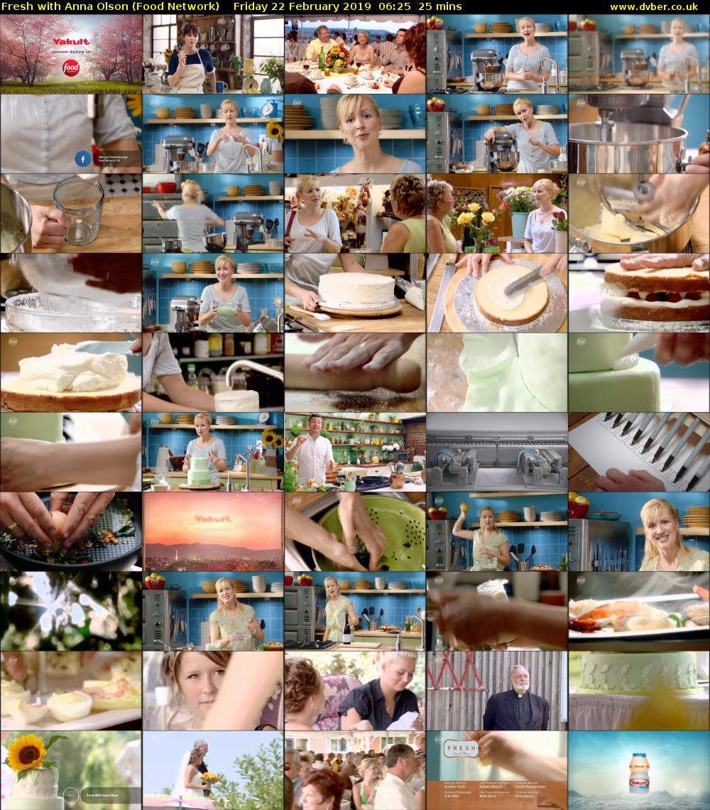 Fresh with Anna Olson (Food Network) Friday 22 February 2019 06:25 - 06:50