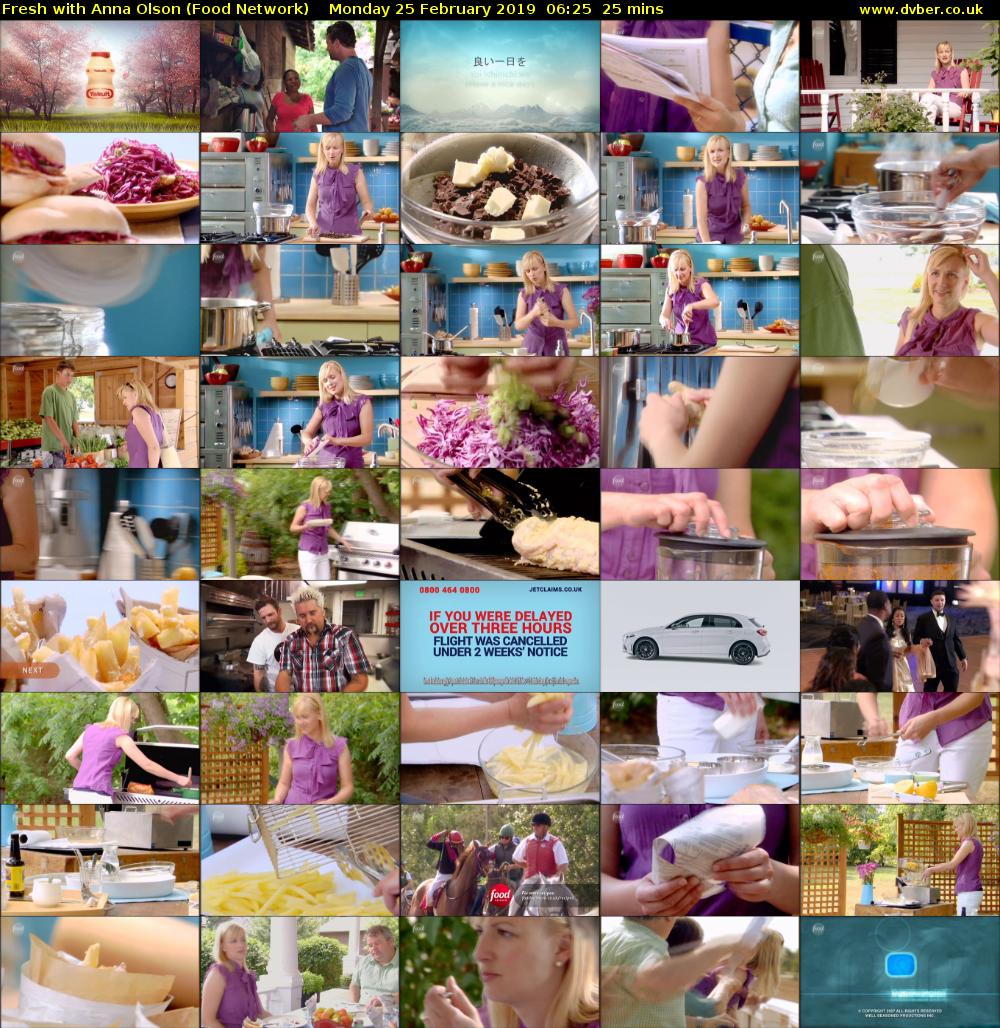 Fresh with Anna Olson (Food Network) Monday 25 February 2019 06:25 - 06:50