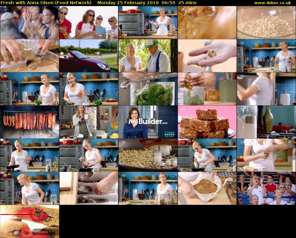 Fresh with Anna Olson (Food Network) Monday 25 February 2019 06:50 - 07:15