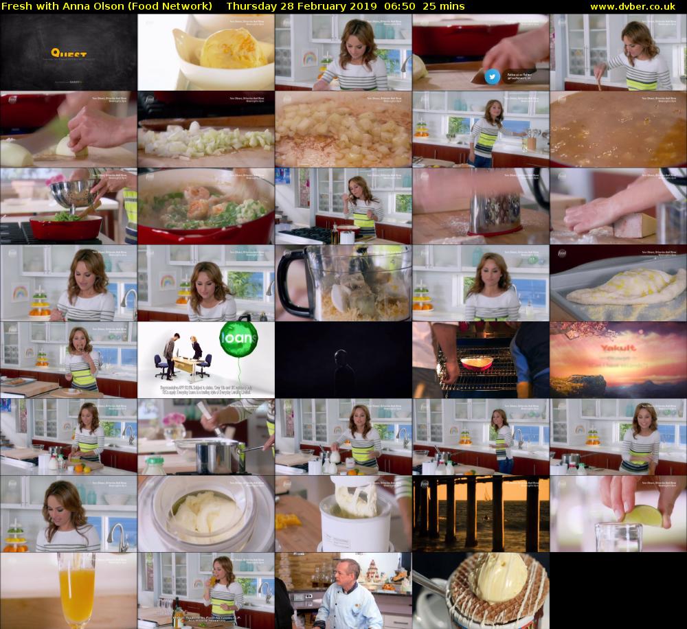 Fresh with Anna Olson (Food Network) Thursday 28 February 2019 06:50 - 07:15
