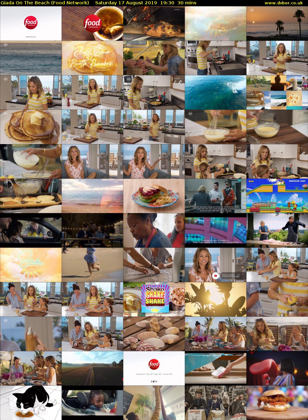 Giada On The Beach (Food Network) Saturday 17 August 2019 19:30 - 20:00