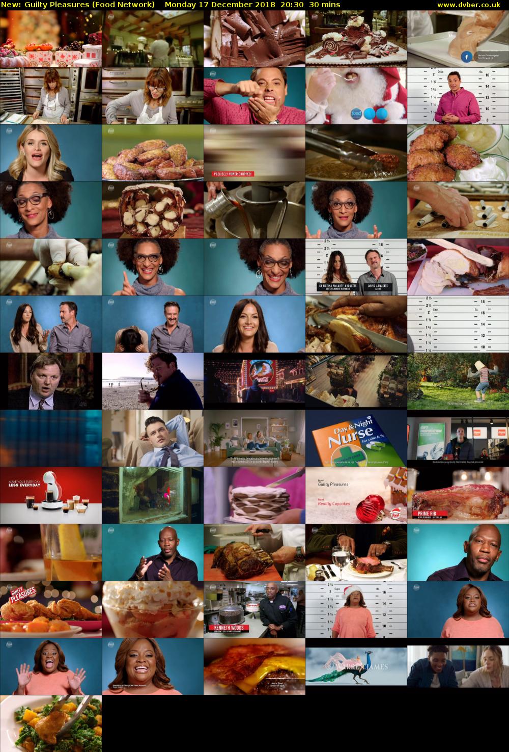 Guilty Pleasures (Food Network) Monday 17 December 2018 20:30 - 21:00