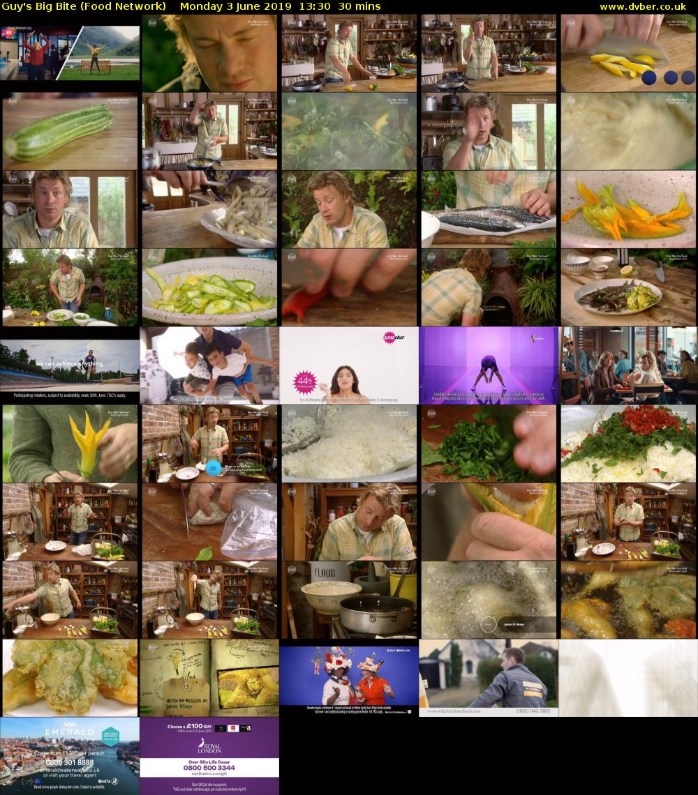Guy's Big Bite (Food Network) Monday 3 June 2019 13:30 - 14:00