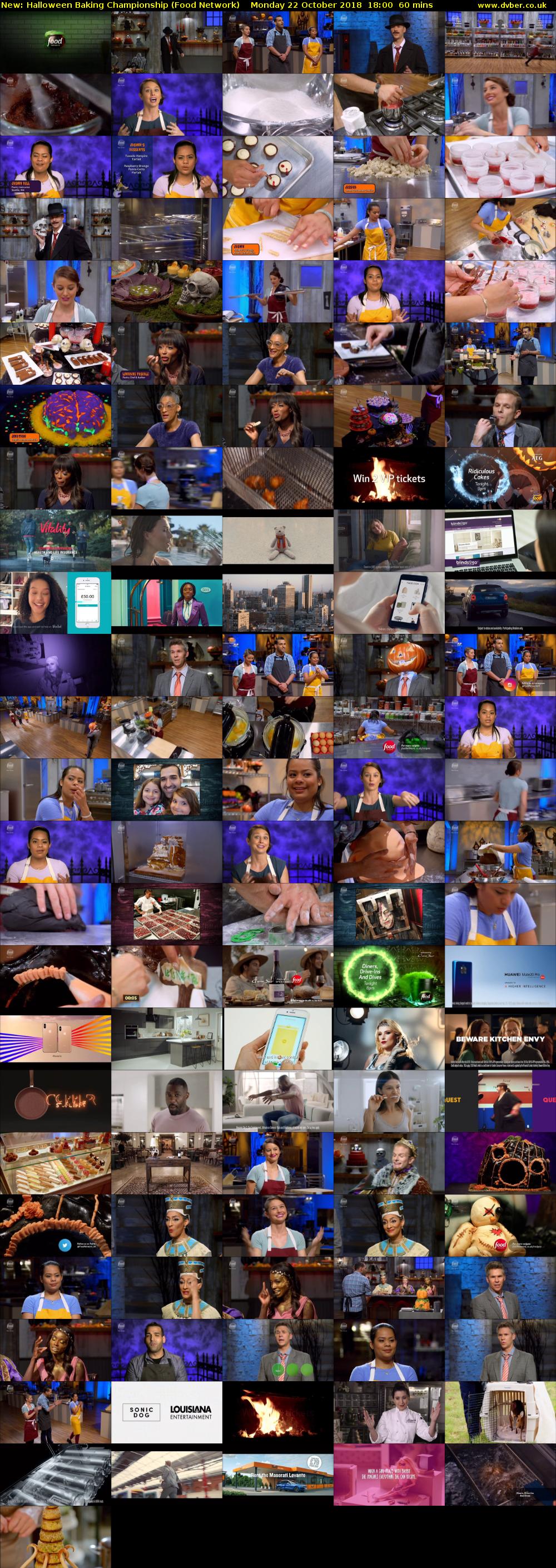 Halloween Baking Championship (Food Network) Monday 22 October 2018 18:00 - 19:00