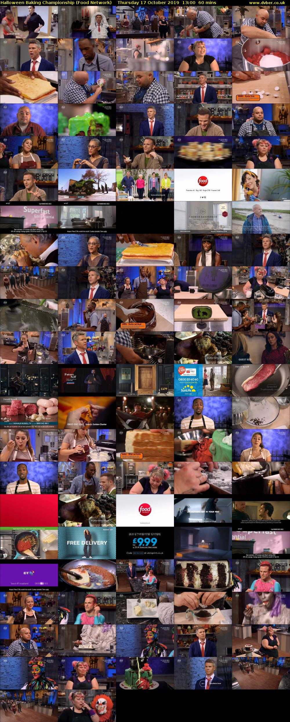 Halloween Baking Championship (Food Network) Thursday 17 October 2019 13:00 - 14:00
