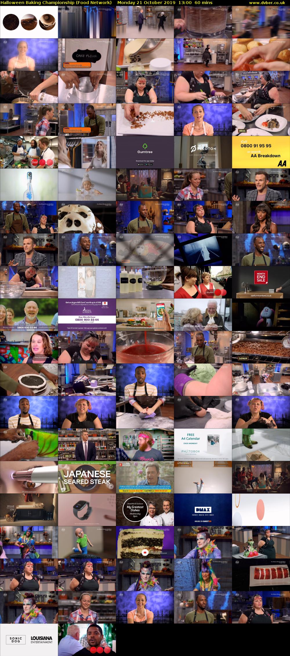 Halloween Baking Championship (Food Network) Monday 21 October 2019 13:00 - 14:00