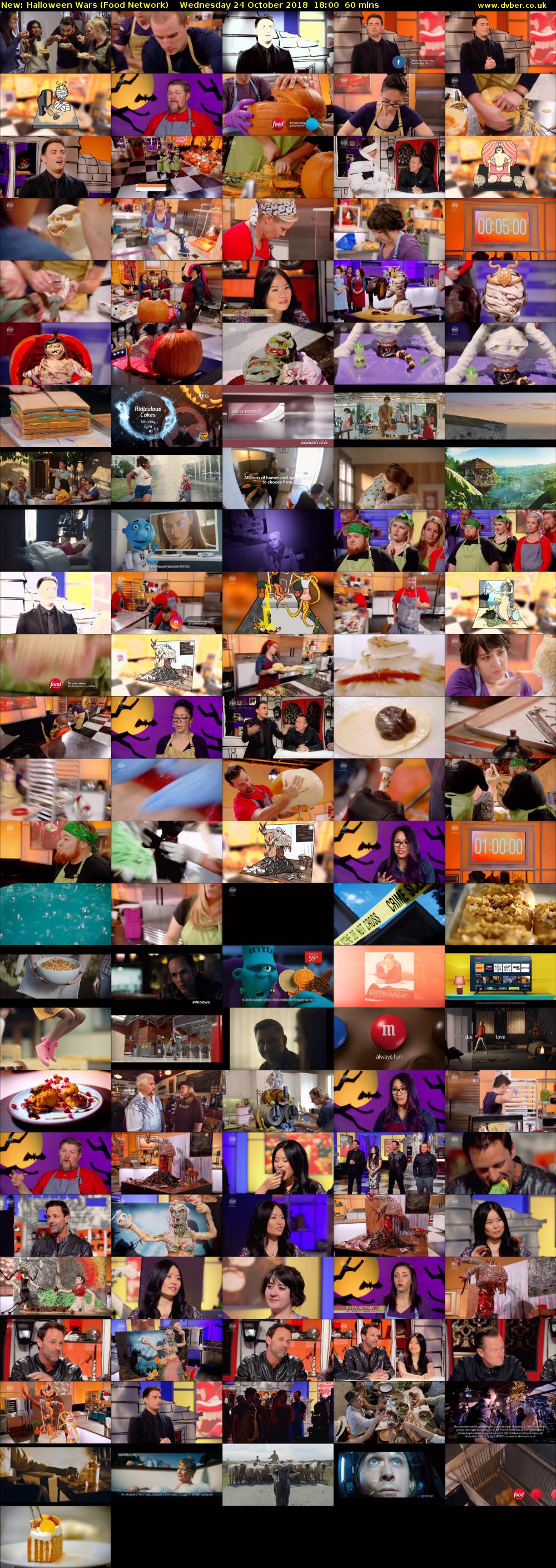 Halloween Wars (Food Network) Wednesday 24 October 2018 18:00 - 19:00