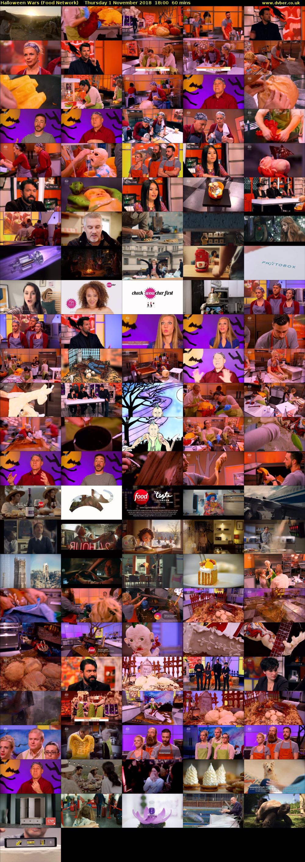 Halloween Wars (Food Network) Thursday 1 November 2018 18:00 - 19:00